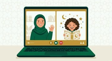 Kids Quran class with games and repetition